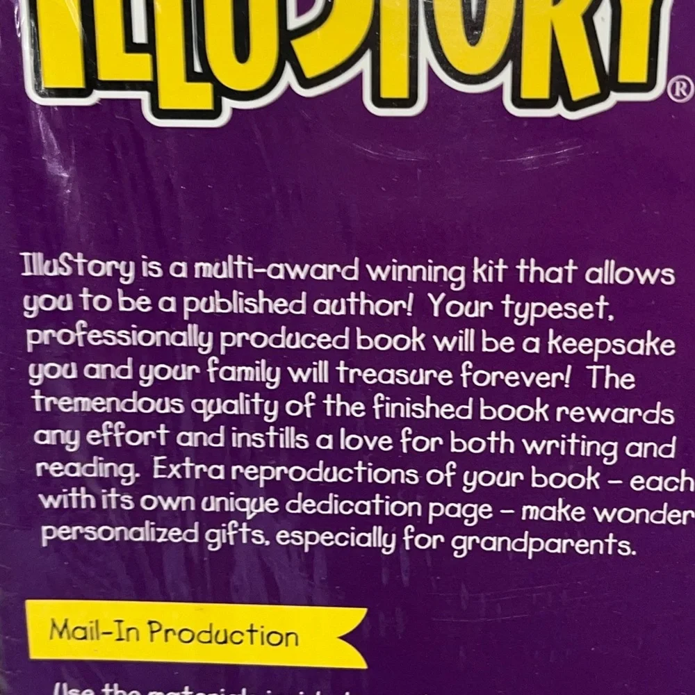 Creations by You Illustory Publish Your‎ Own Book, New, Sealed Box